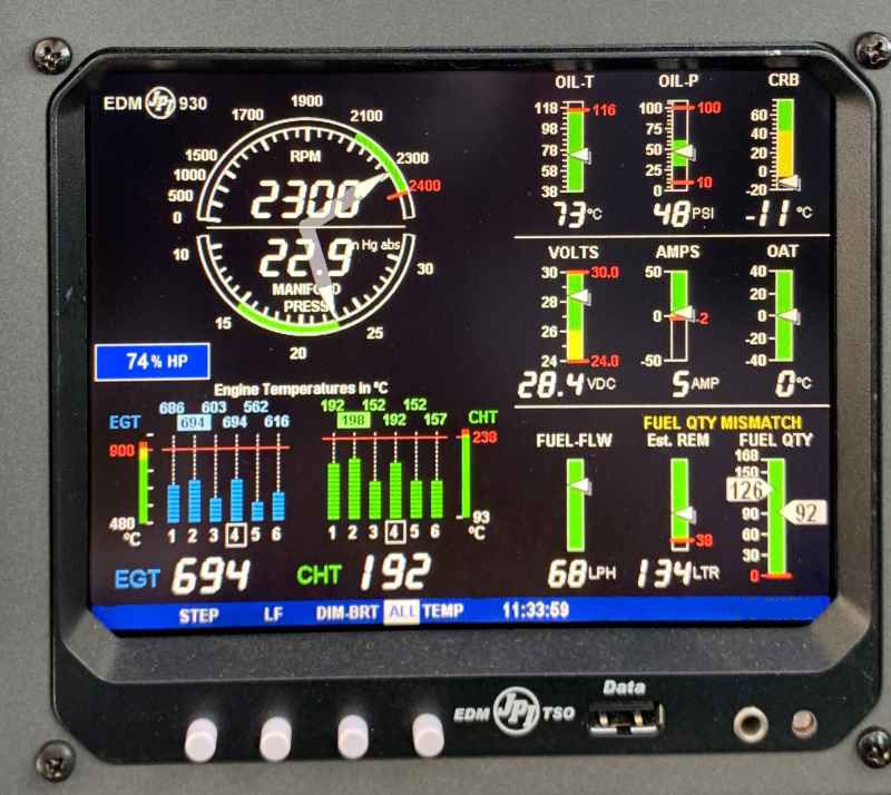 Digitales Motorüberwachungsinstrument